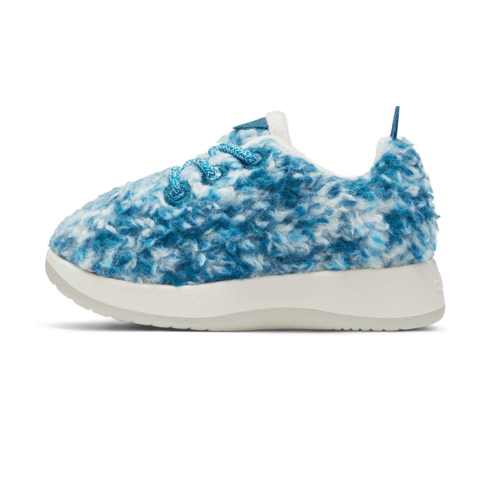 AB00A1T SHOE LEFT GLOBAL SMALLBIRDS LITTLE KIDS WOOL RUNNER FLUFF THRIVE TEAL DEEP EMERALD-min