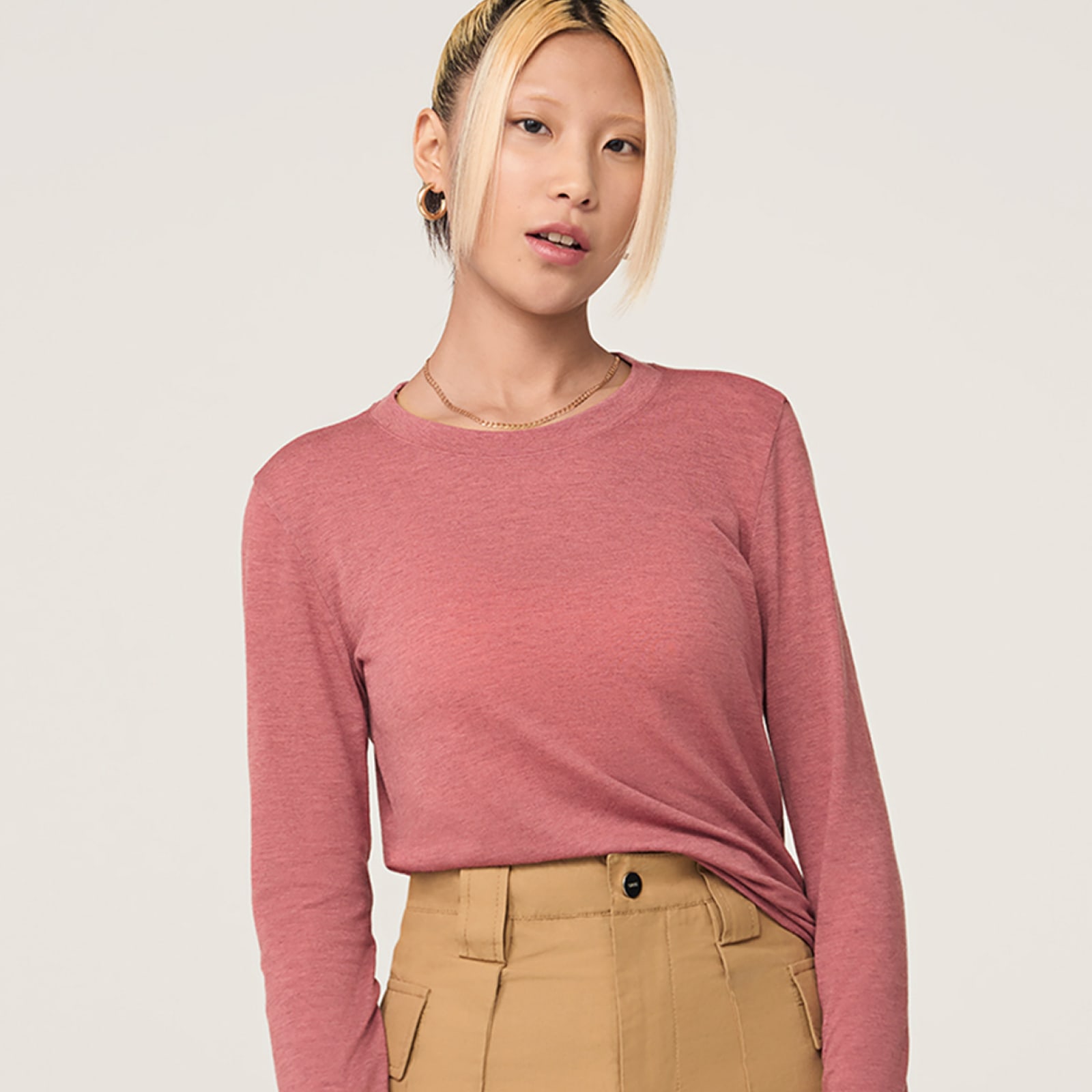 Sea-Tee-LS-Women-Hazy Sienna