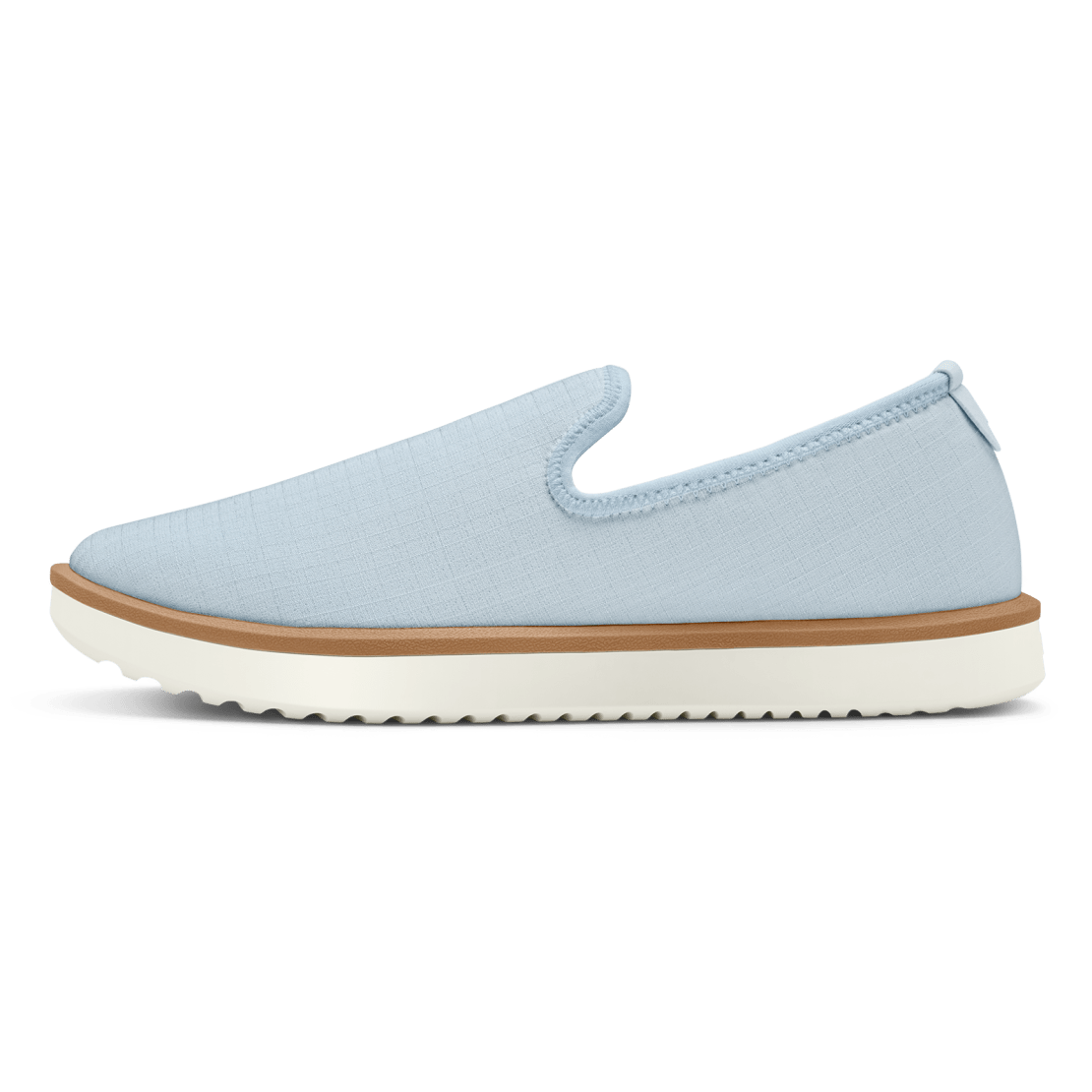 AB005JM SHOE LEFT GLOBAL MENS WOOL LOUNGER WOVEN BLUE HUSH NATURAL WHITE