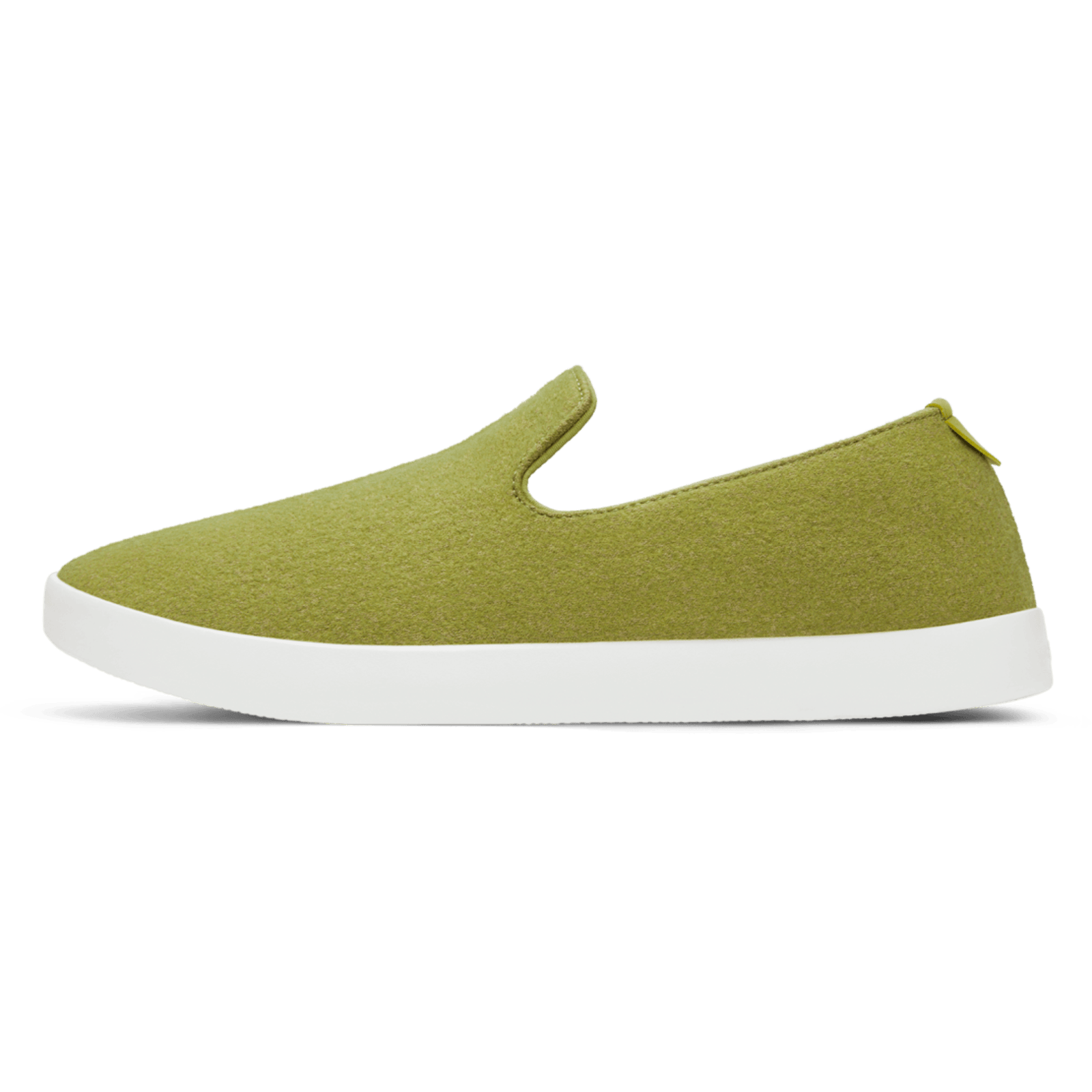 AB009MM SHOE LEFT GLOBAL MENS WOOL LOUNGER HAZY LIME NATURAL WHITE
