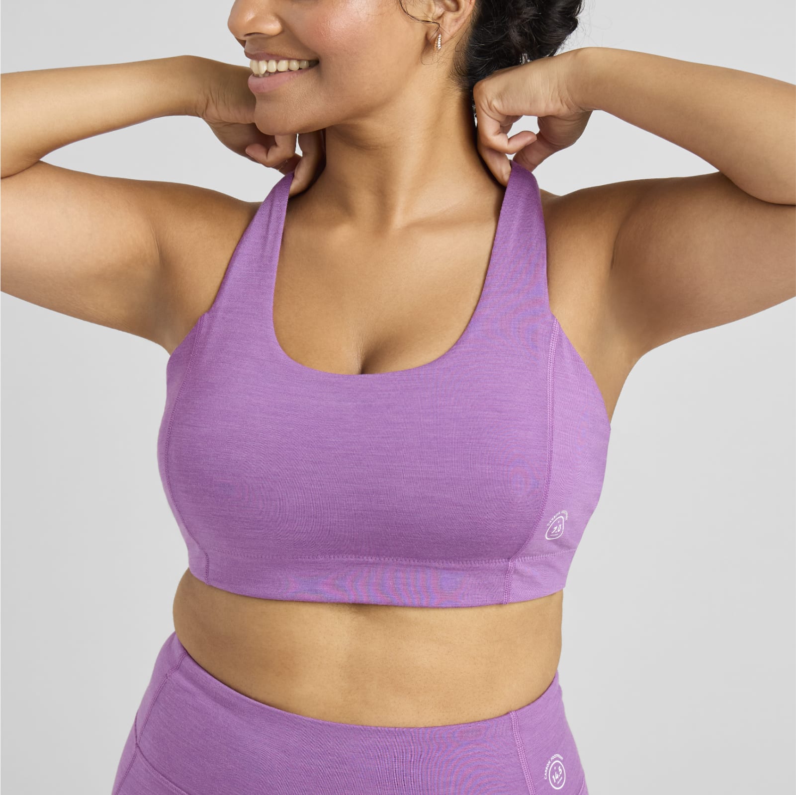 Perform Aparrel Womens Sports Bra Purple 05