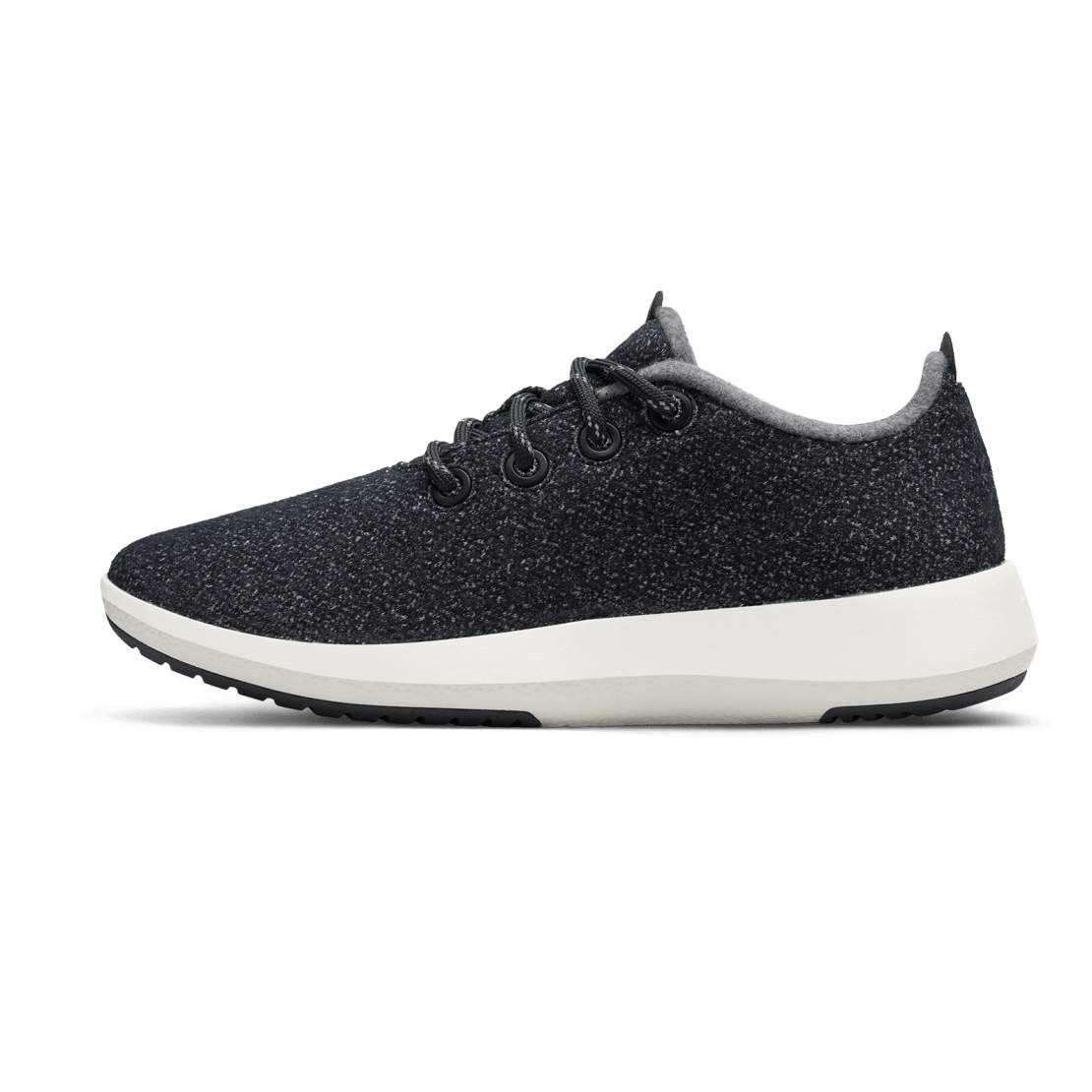 AB006OM SHOE LEFT GLOBAL MENS WOOL RUNNER MIZZLE2 DARK GREY NATURAL WHITE