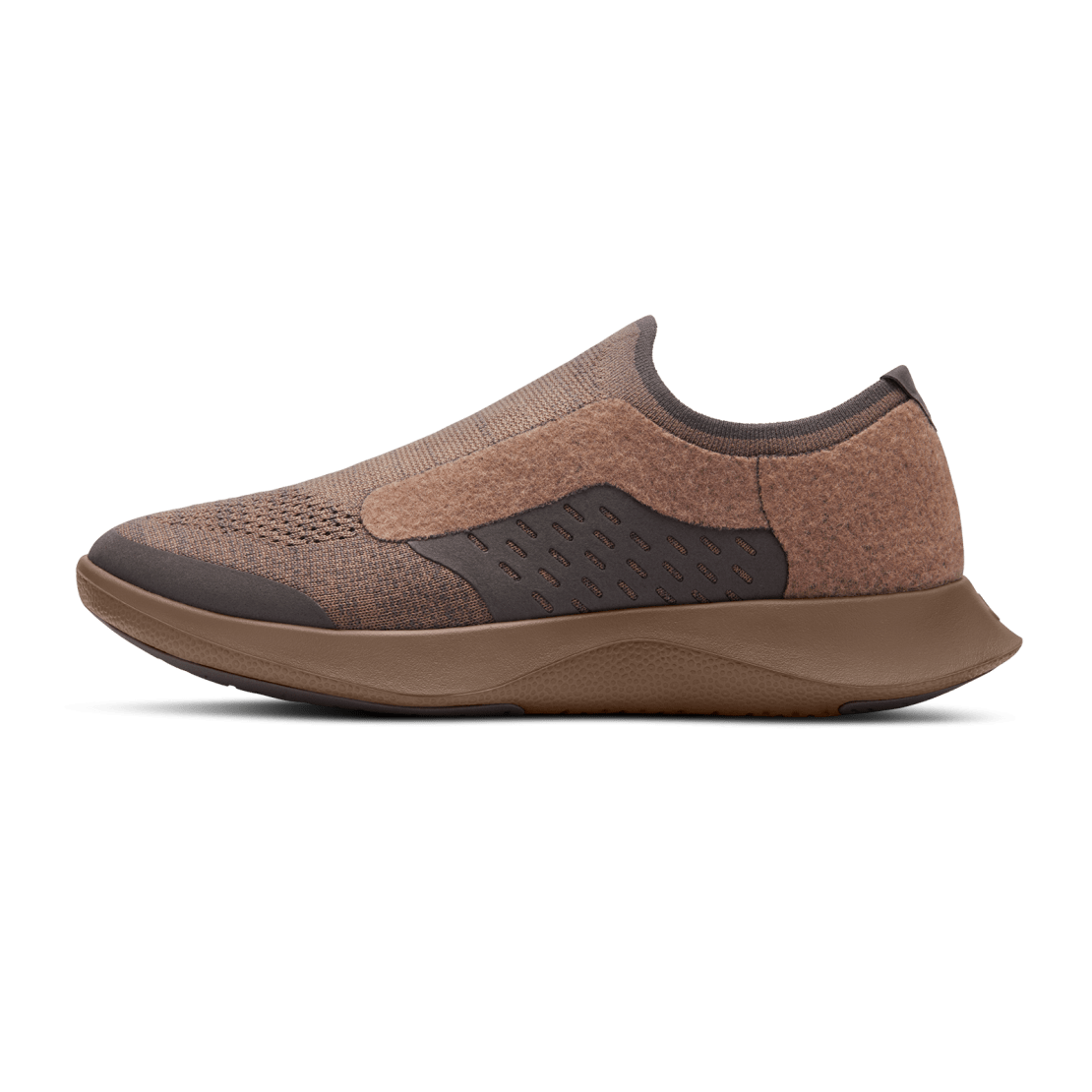 AA003ZM SHOE LEFT GLOBAL MENS BOTY REVERSE DASHER DARK COCOA HAZY COCOA