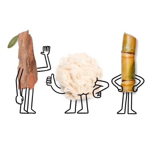 Tree, Wool and Sugar Material Mascots