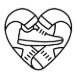 Socks and Shoes co-existence heart metaphor